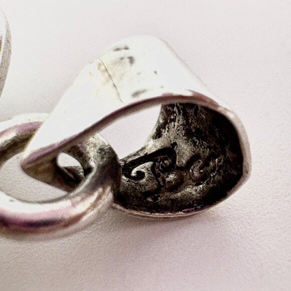 VTG Sterling Silver 925 Bunny Rabbit Puffed Design Pendant Size 1" Length - Picture 7 of 14